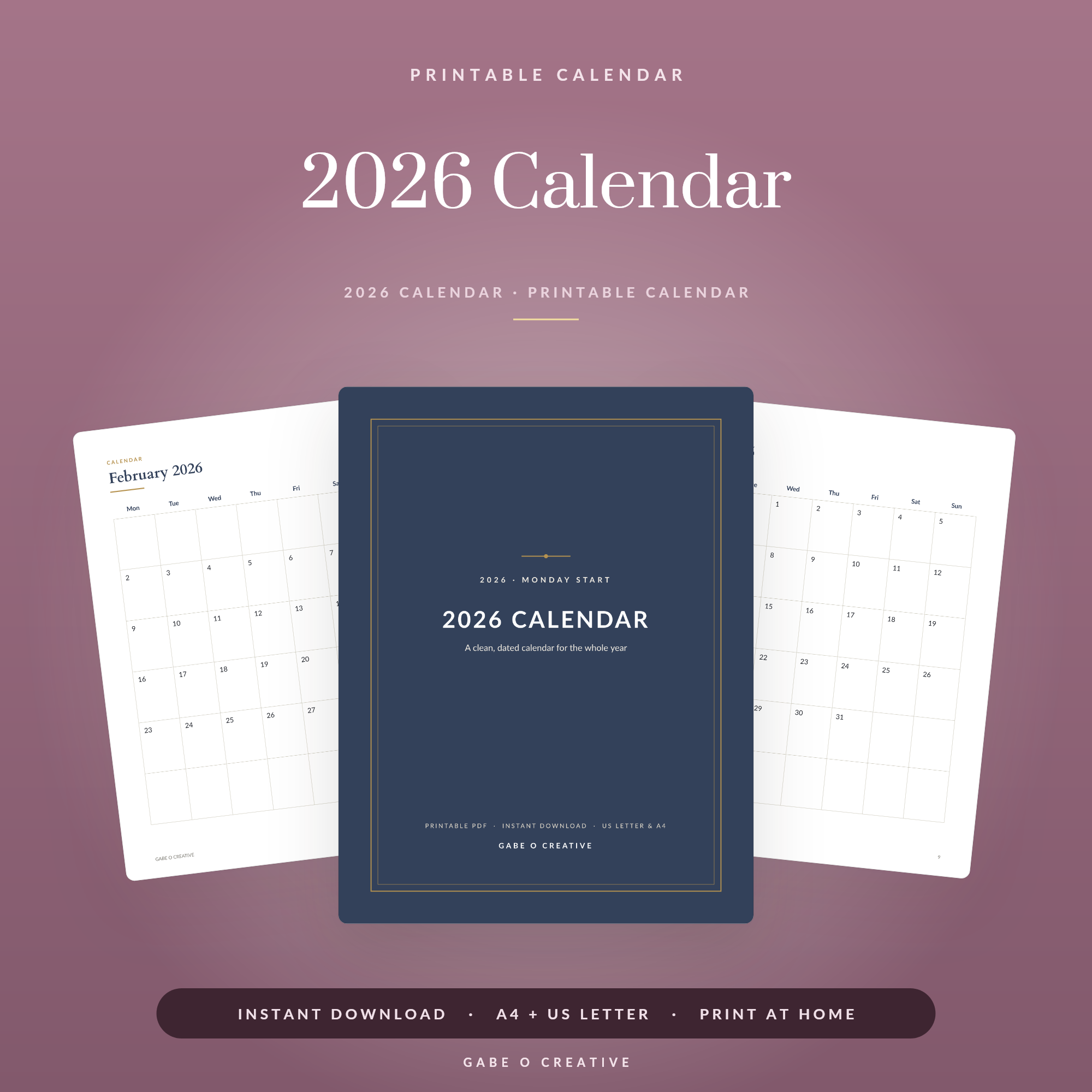 2026 Calendar