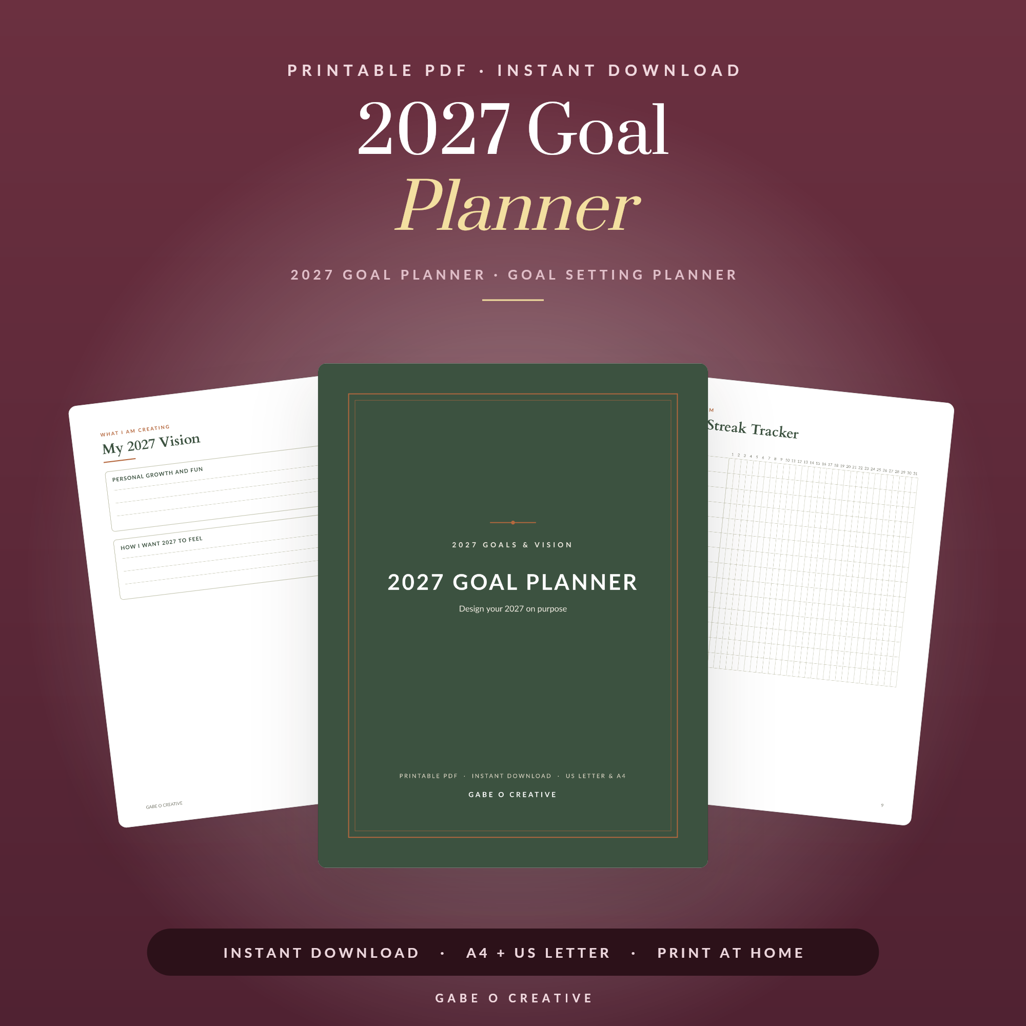 goal planner and review pages