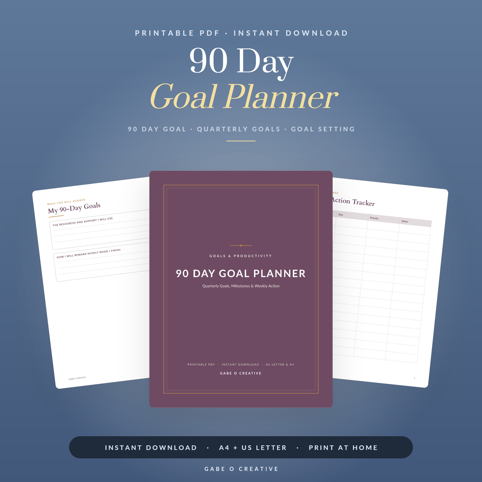90 Day Goal Planner