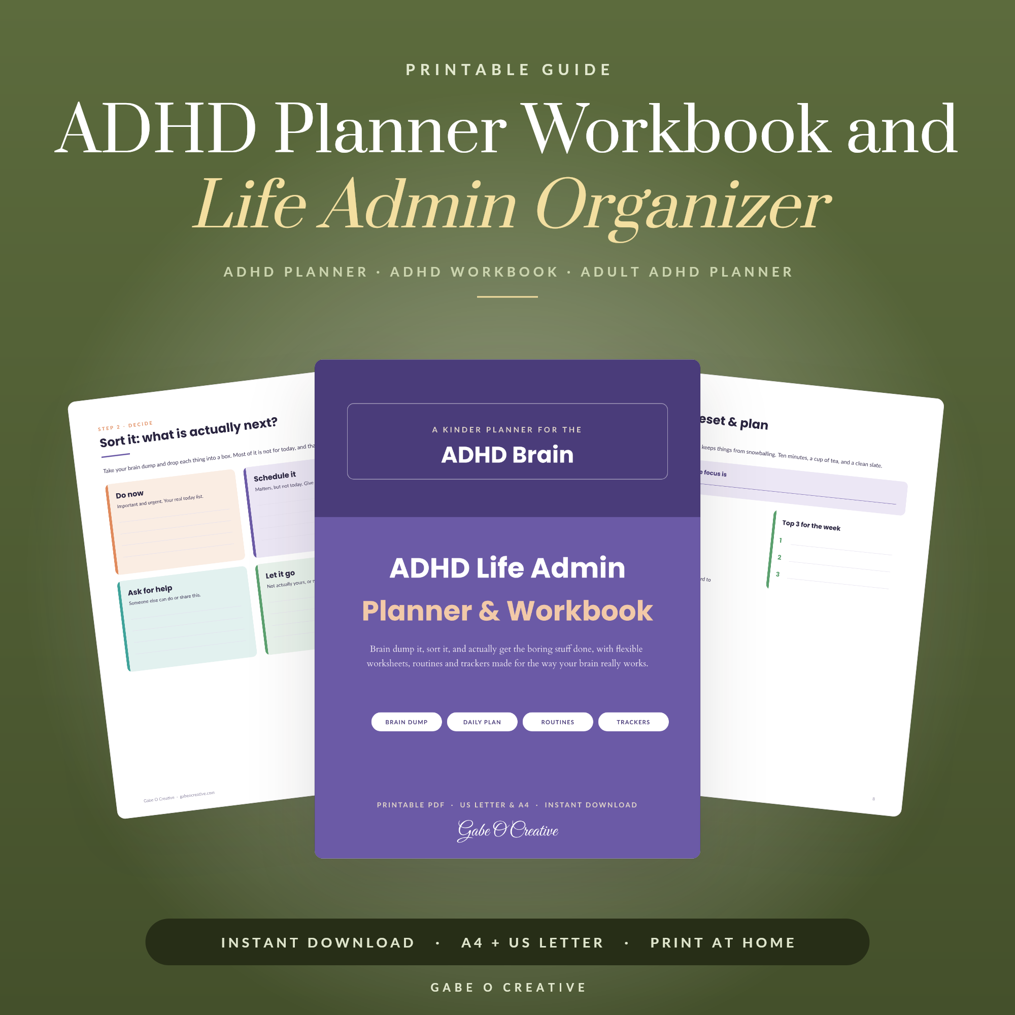 life admin planner pages