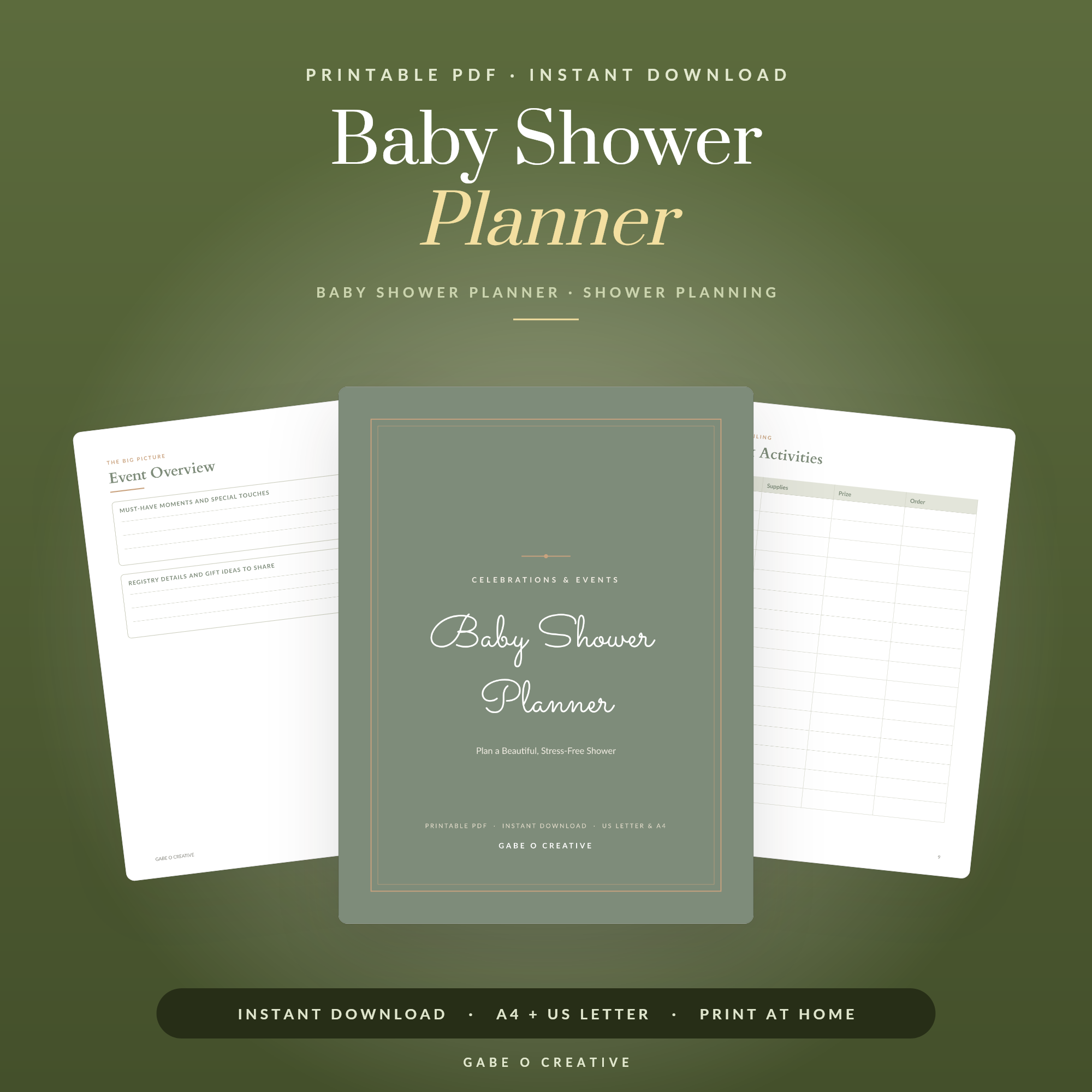 simple baby shower table setting at home