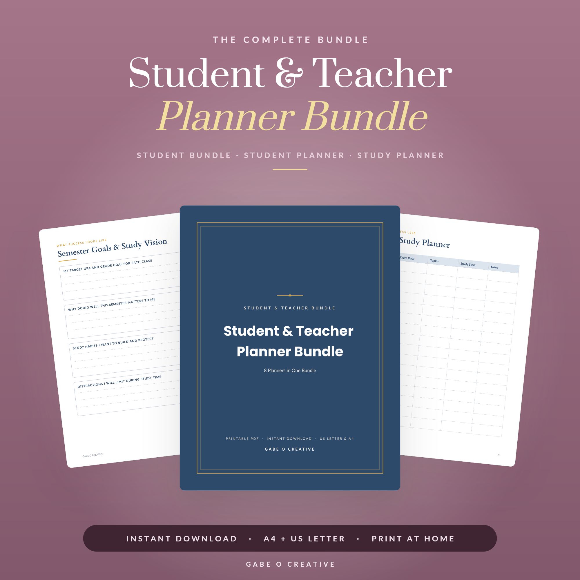 Student & Teacher Planner Bundle