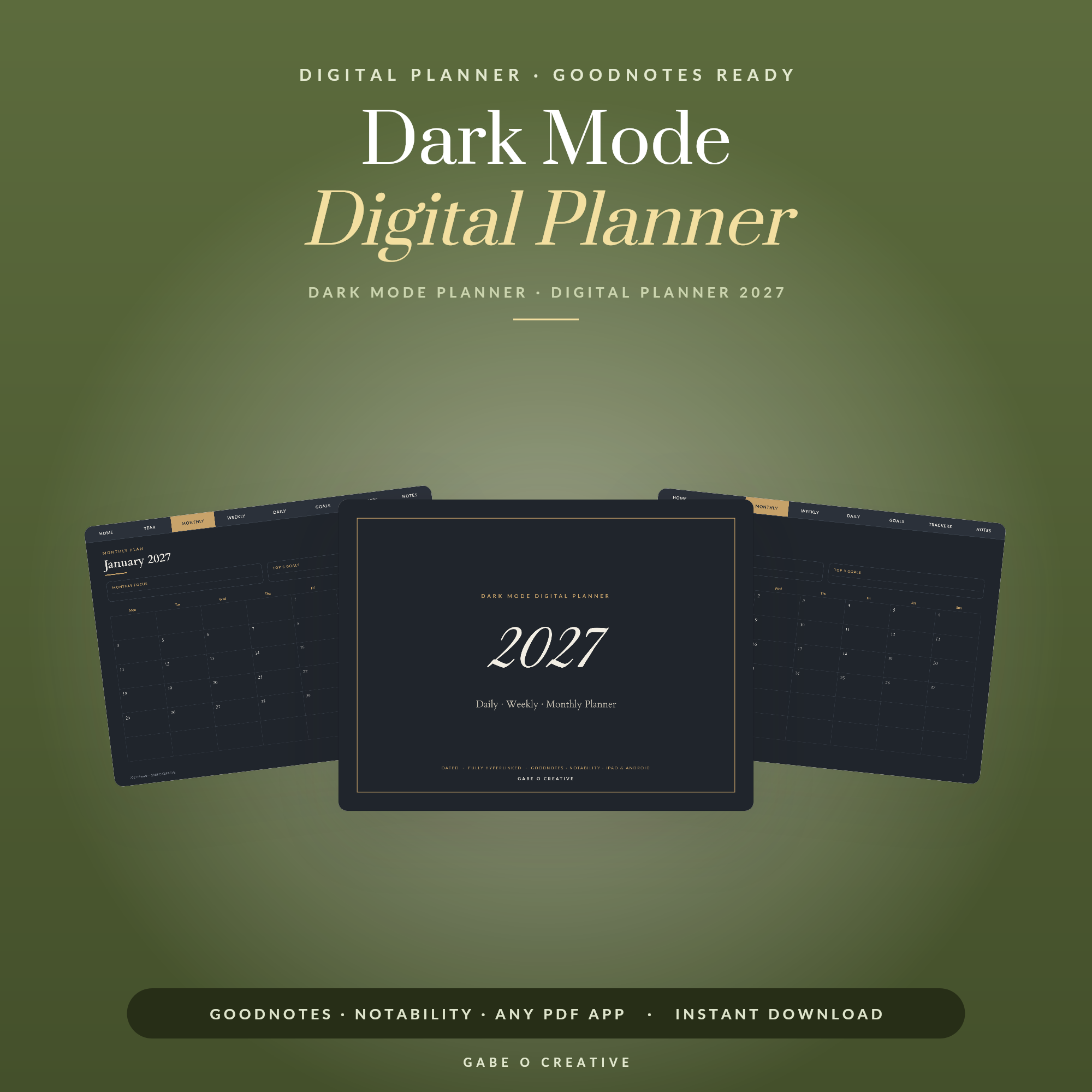 Dark Mode Digital Planners: Easier on the Eyes at Night