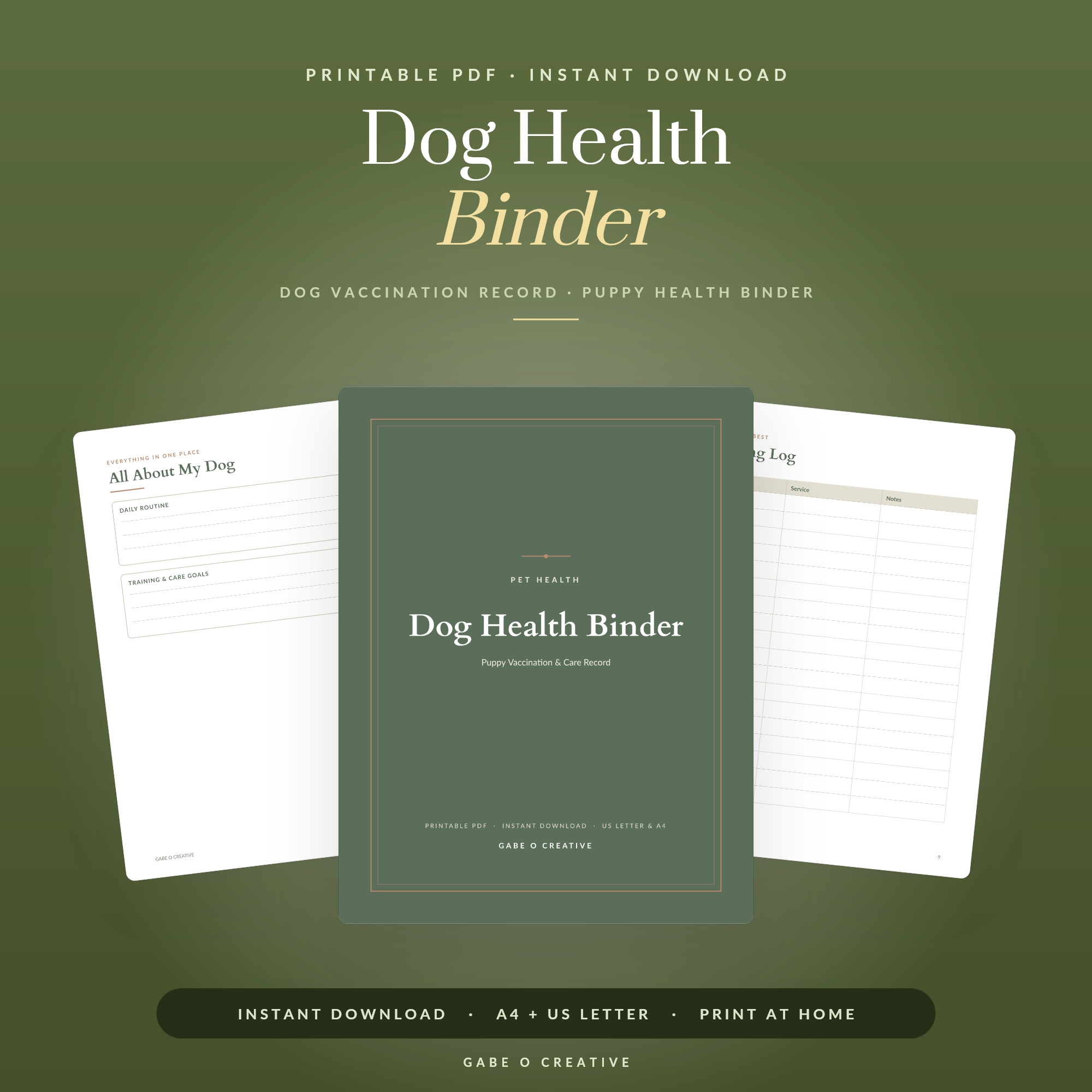 pet care binder with lead and food scoop