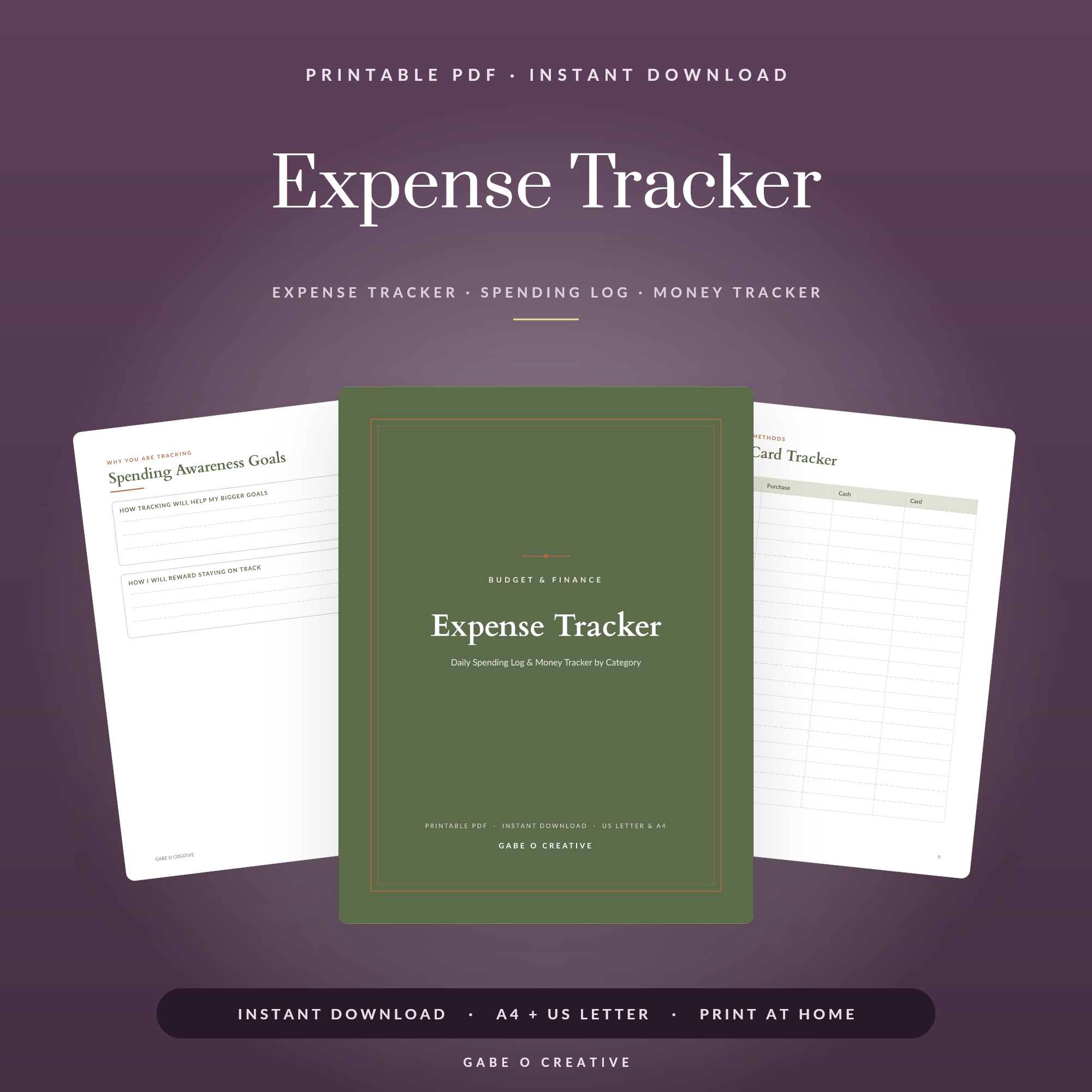 bill tracker and budget pages