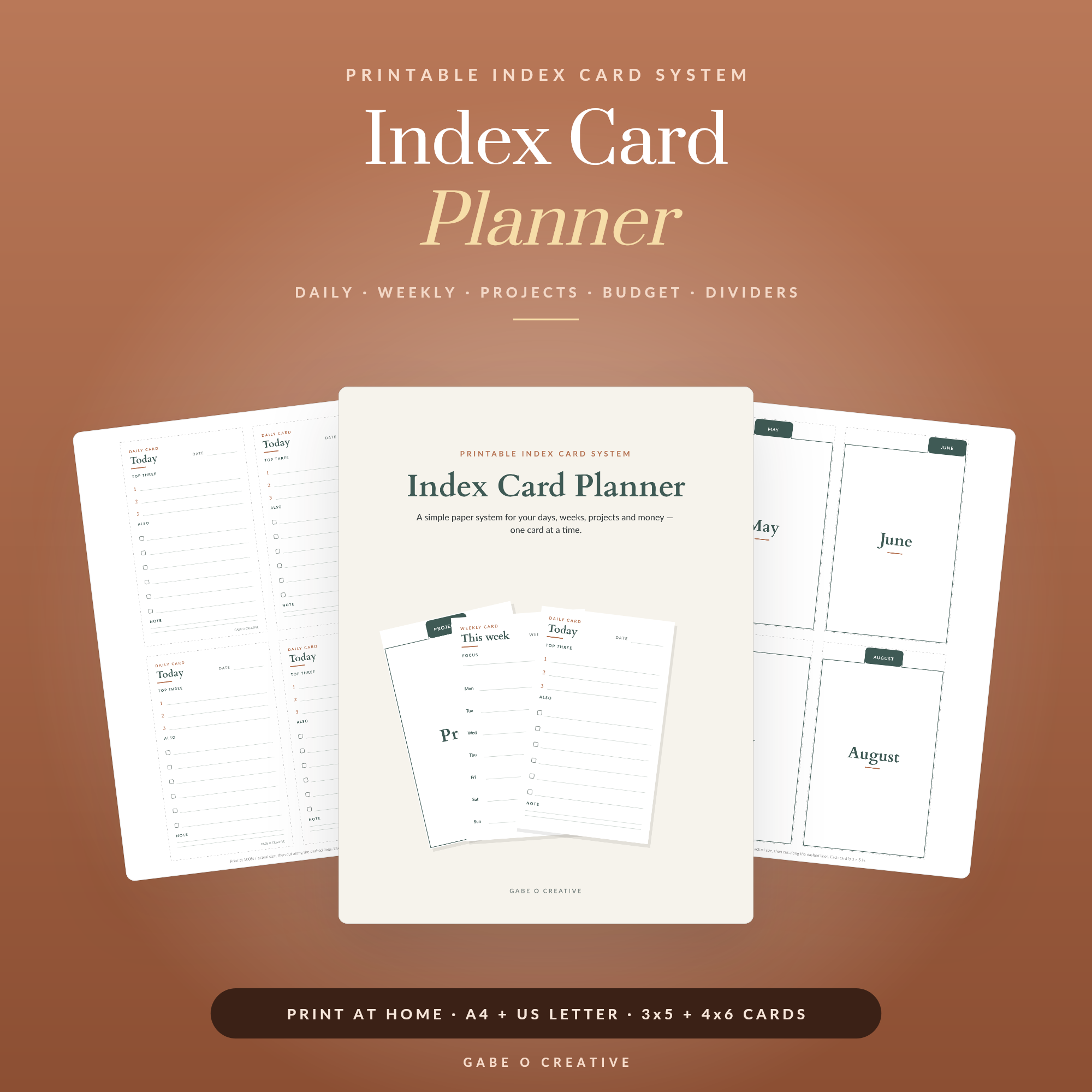 Index Card Planner