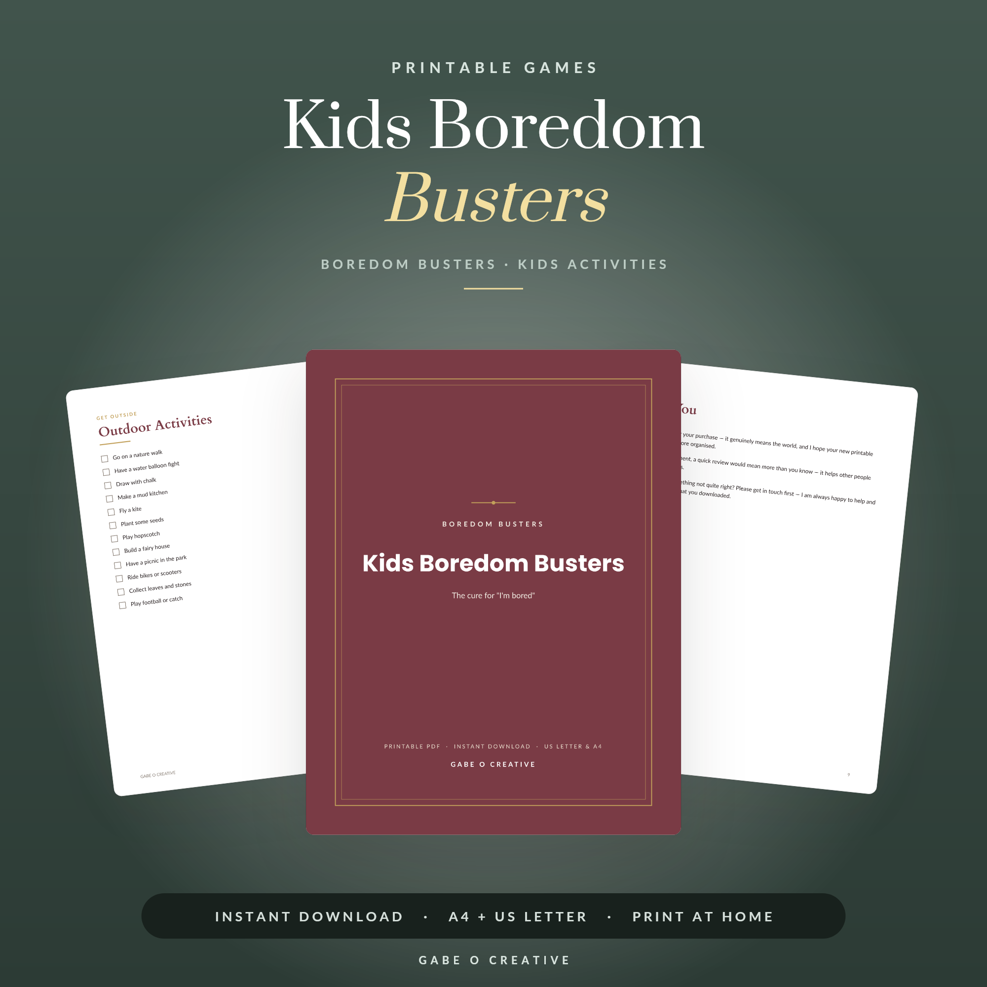 Kids Boredom Busters
