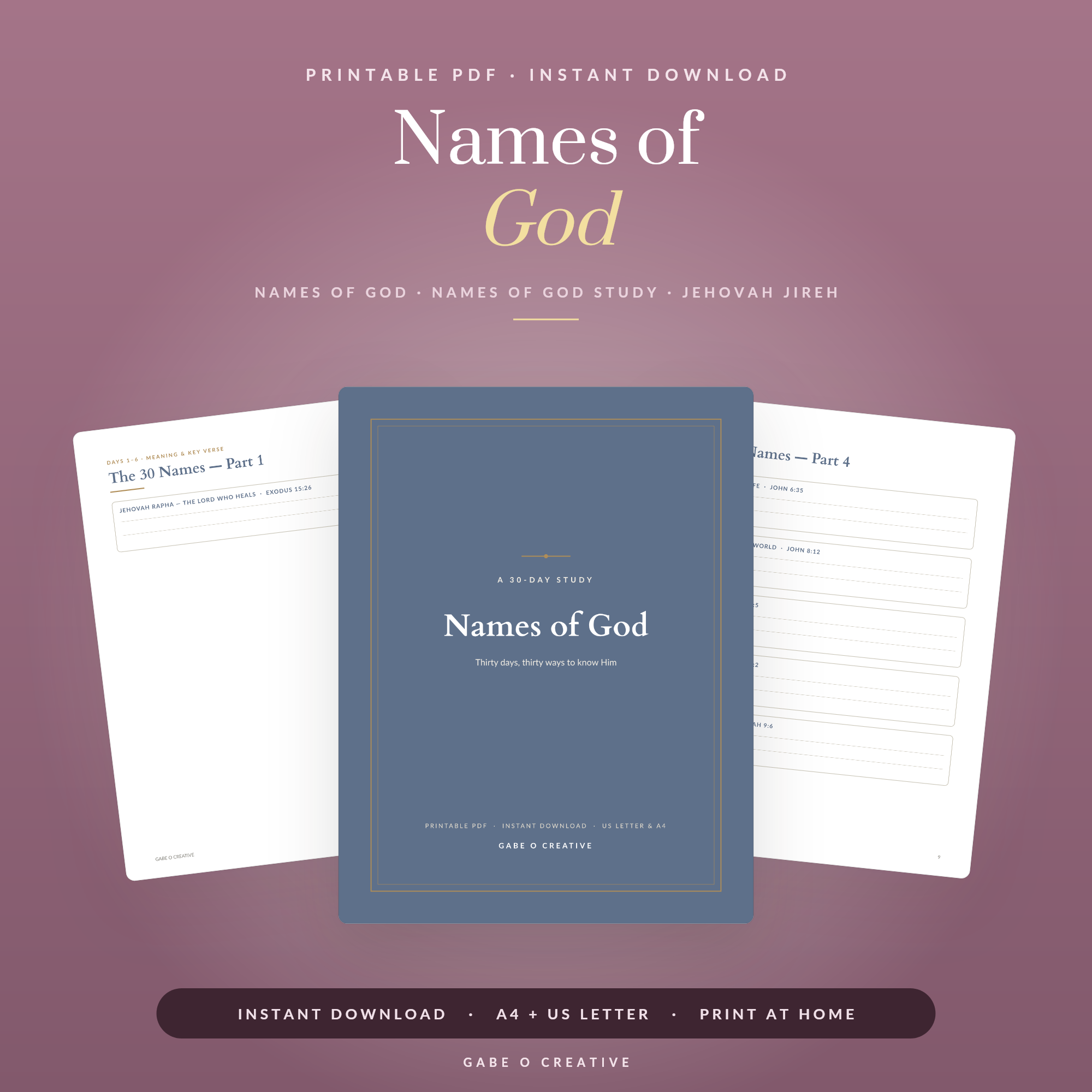 Names of God — Thirty days, thirty ways to know Him
