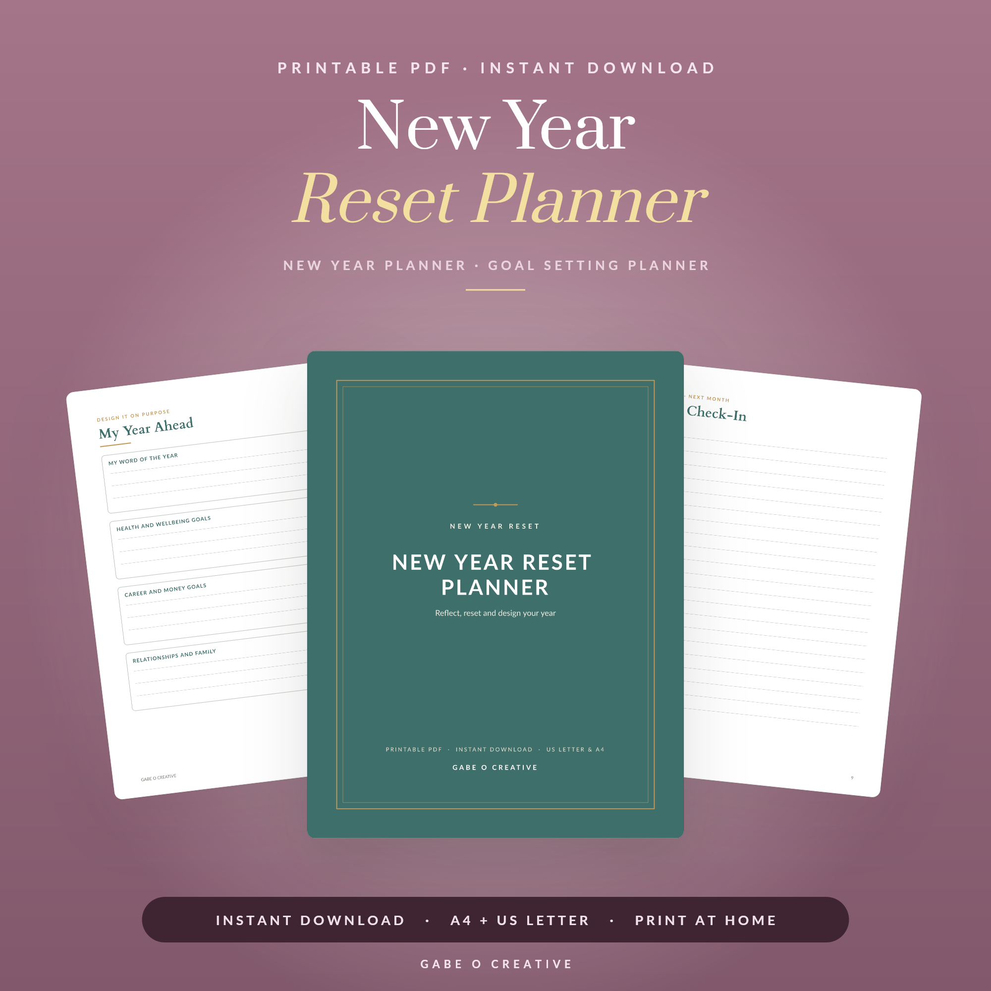 New Year Reset Planner