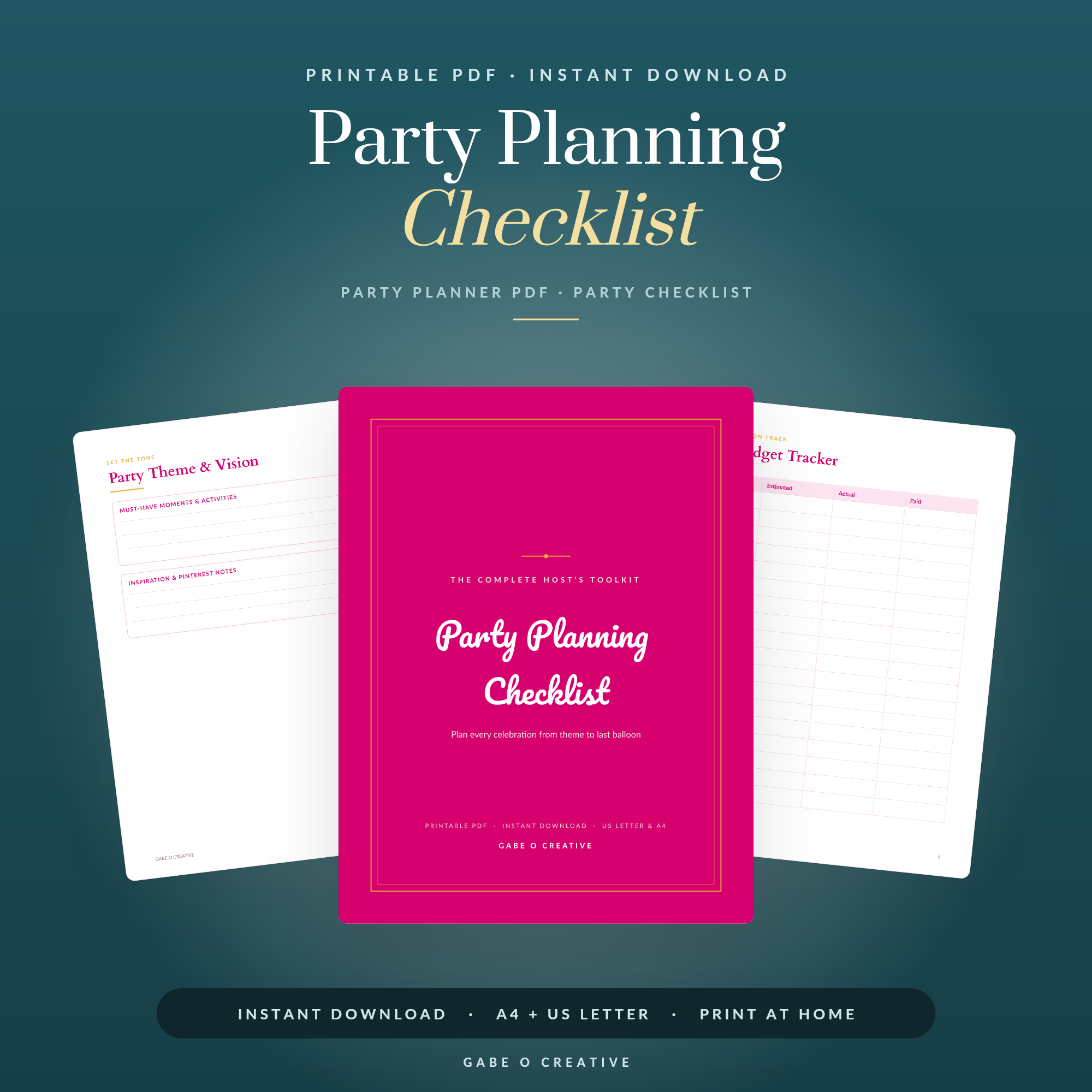 celebration planning printables