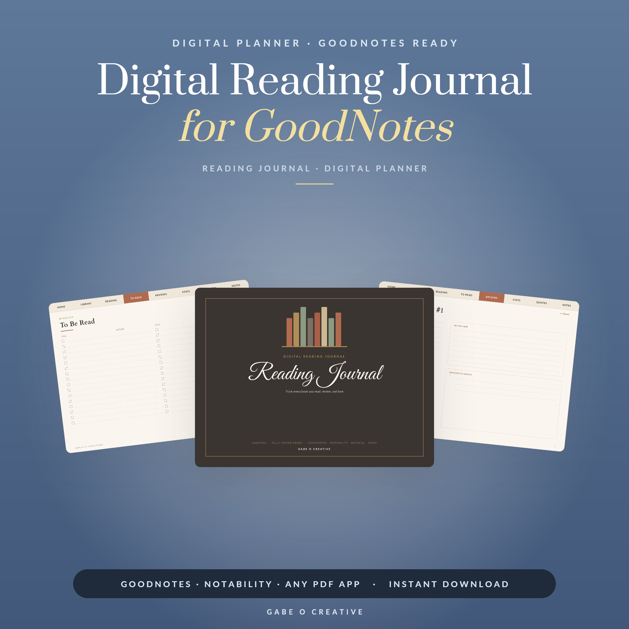 Digital Reading Journal for GoodNotes