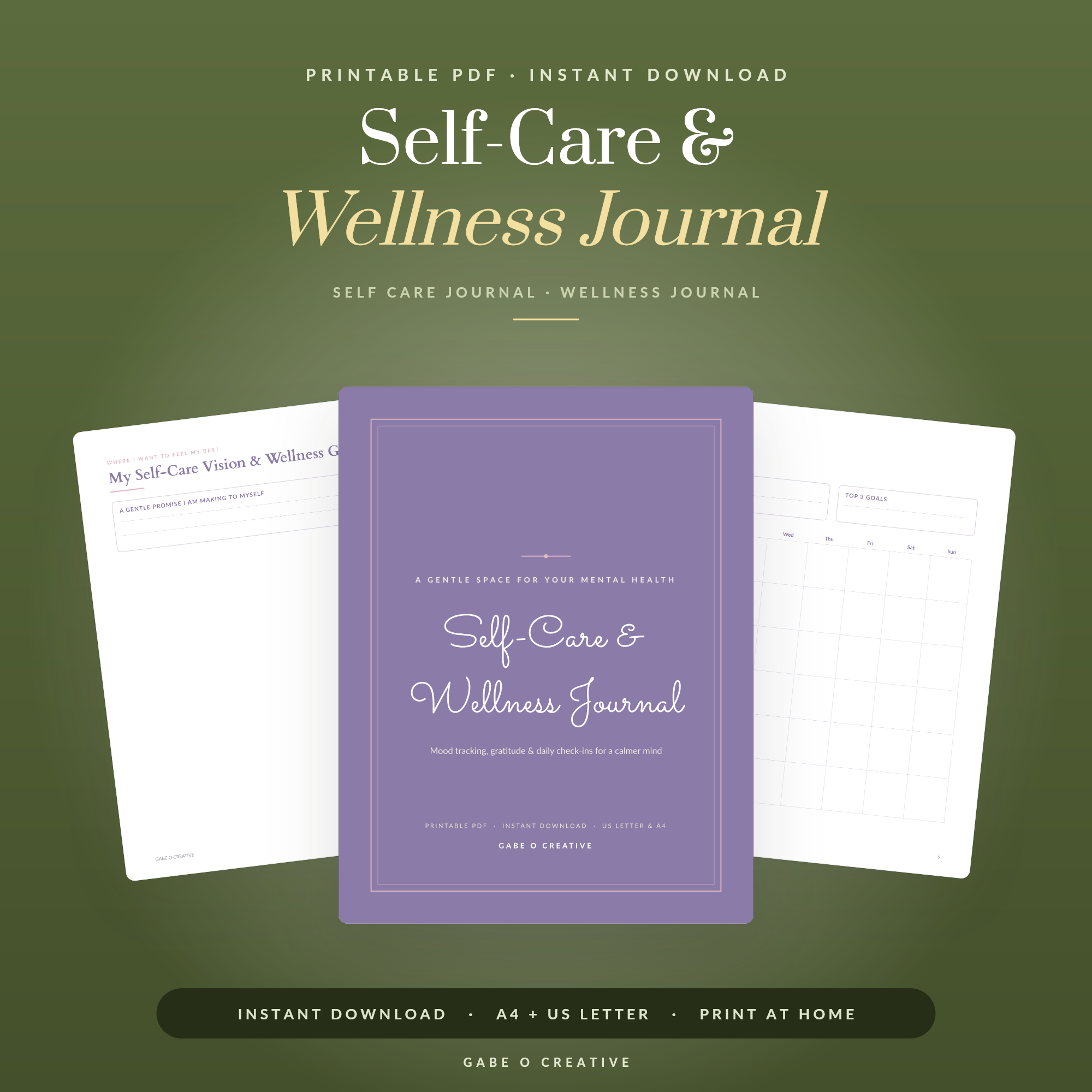 Self-Care & Wellness Journal