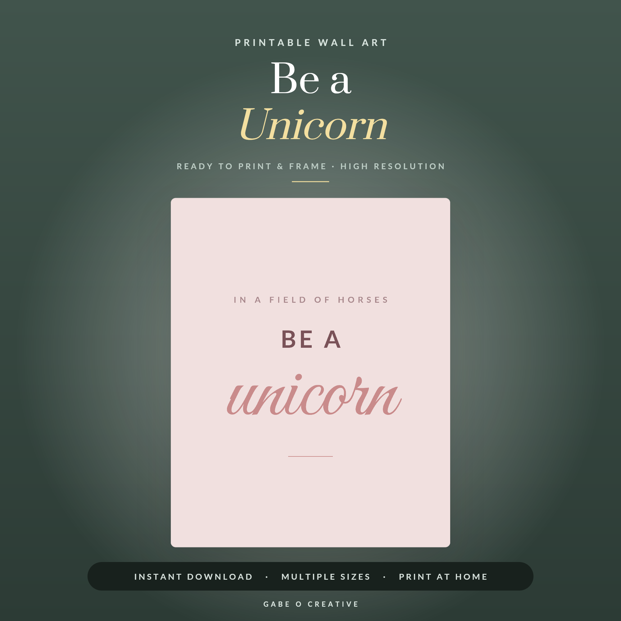 Be a Unicorn