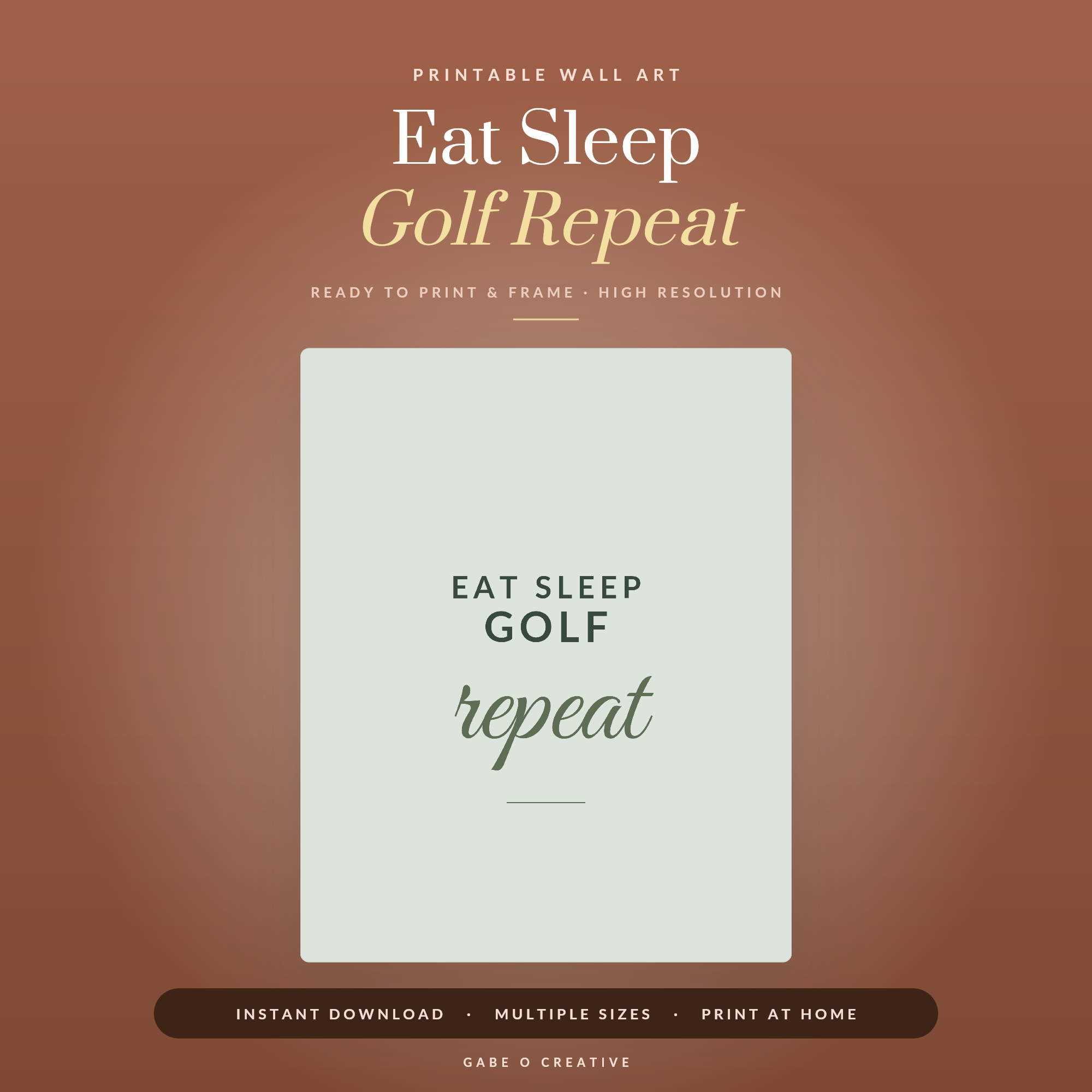 Eat Sleep Golf Repeat