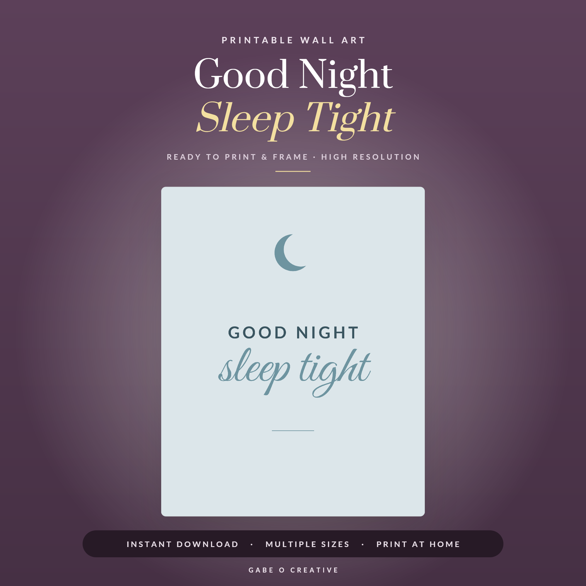 Good Night Sleep Tight