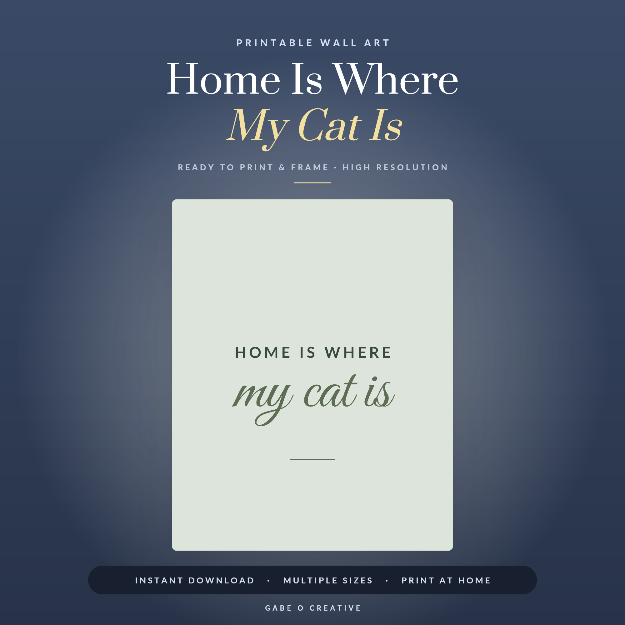 Home Is Where My Cat Is