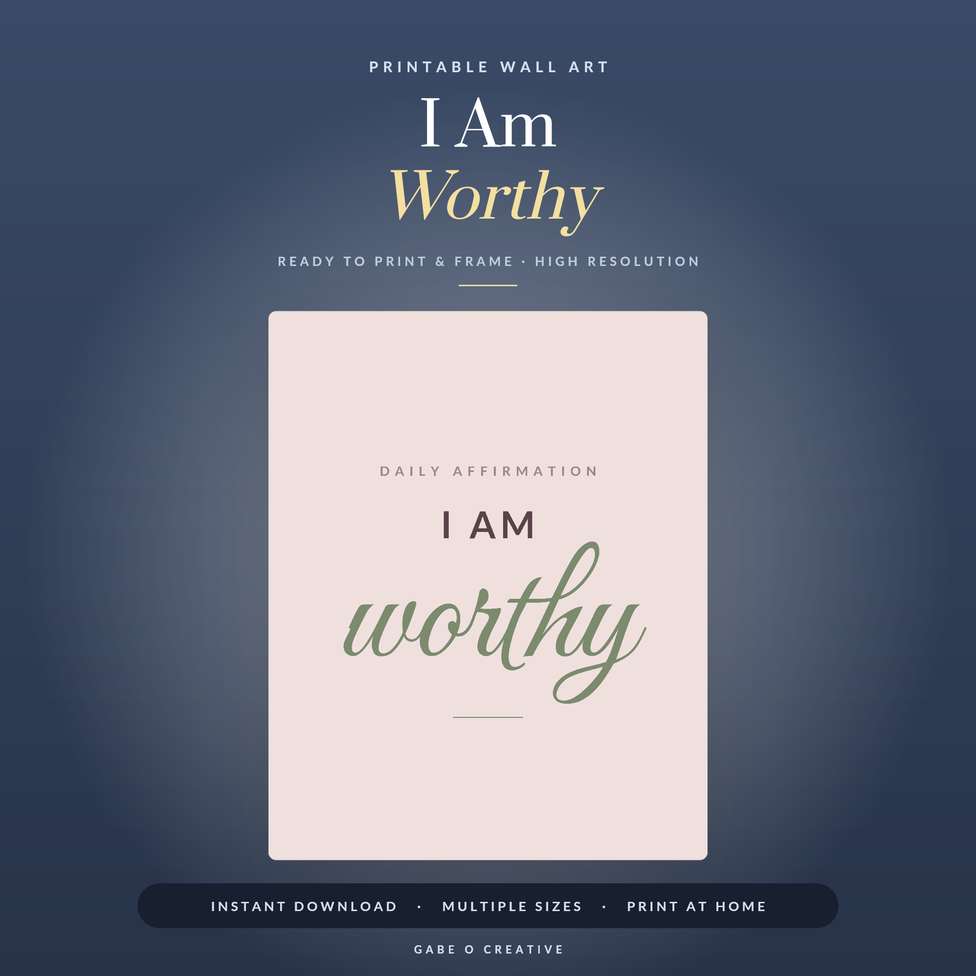 I Am Worthy
