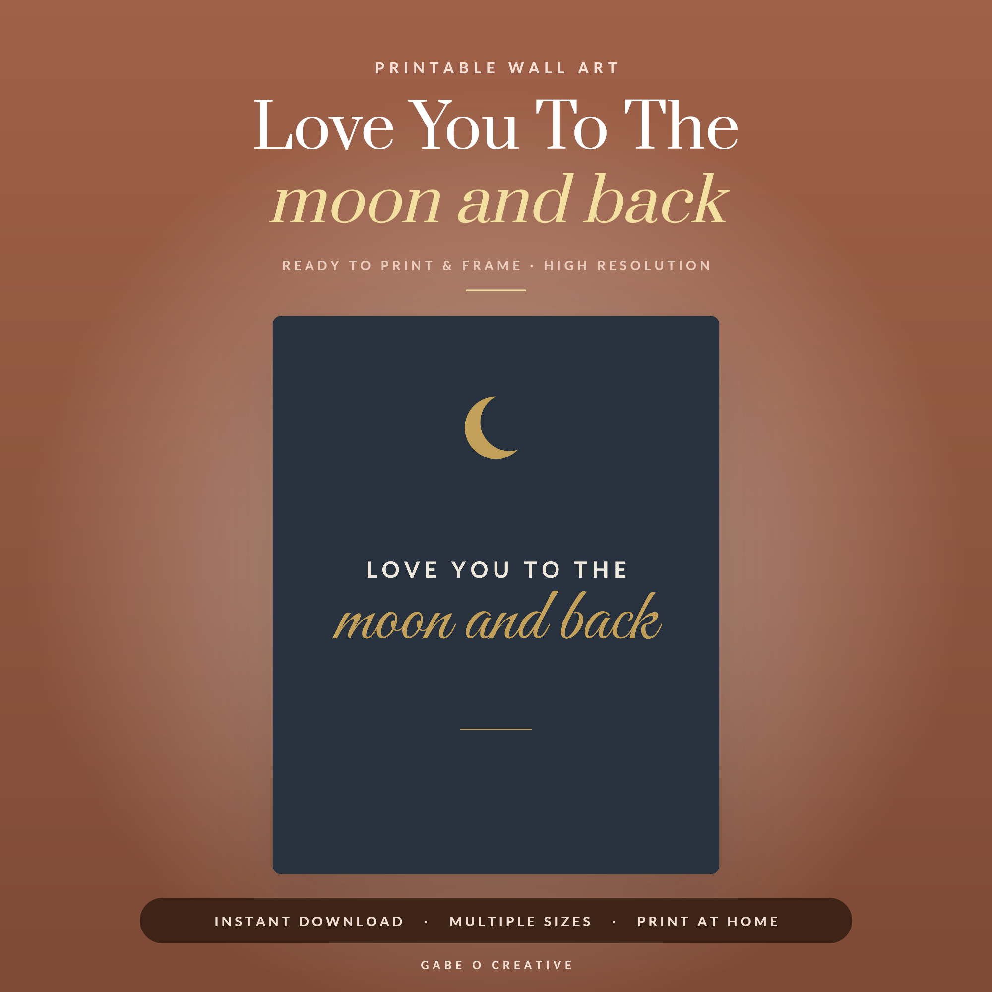 Love You To The moon and back