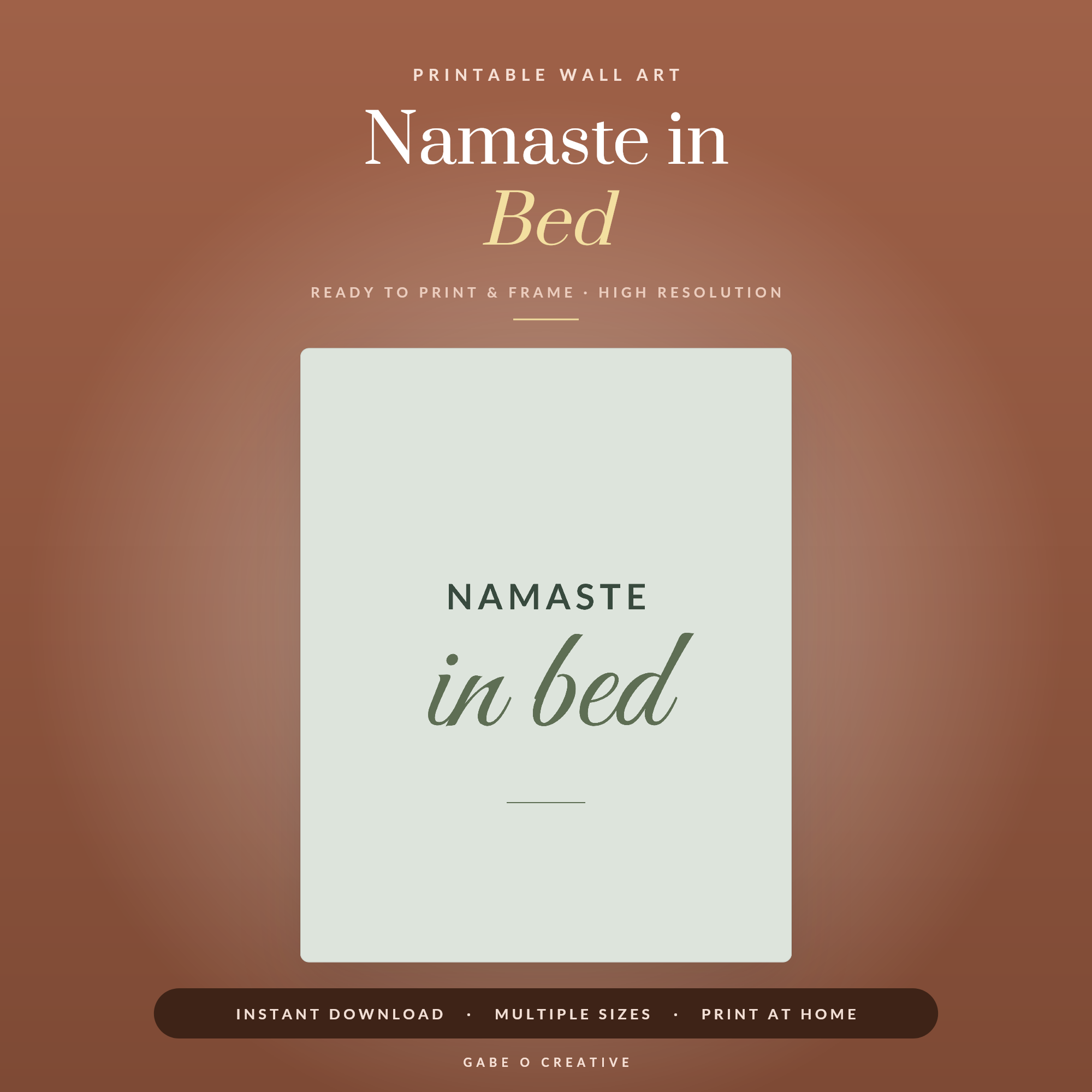 Namaste in Bed