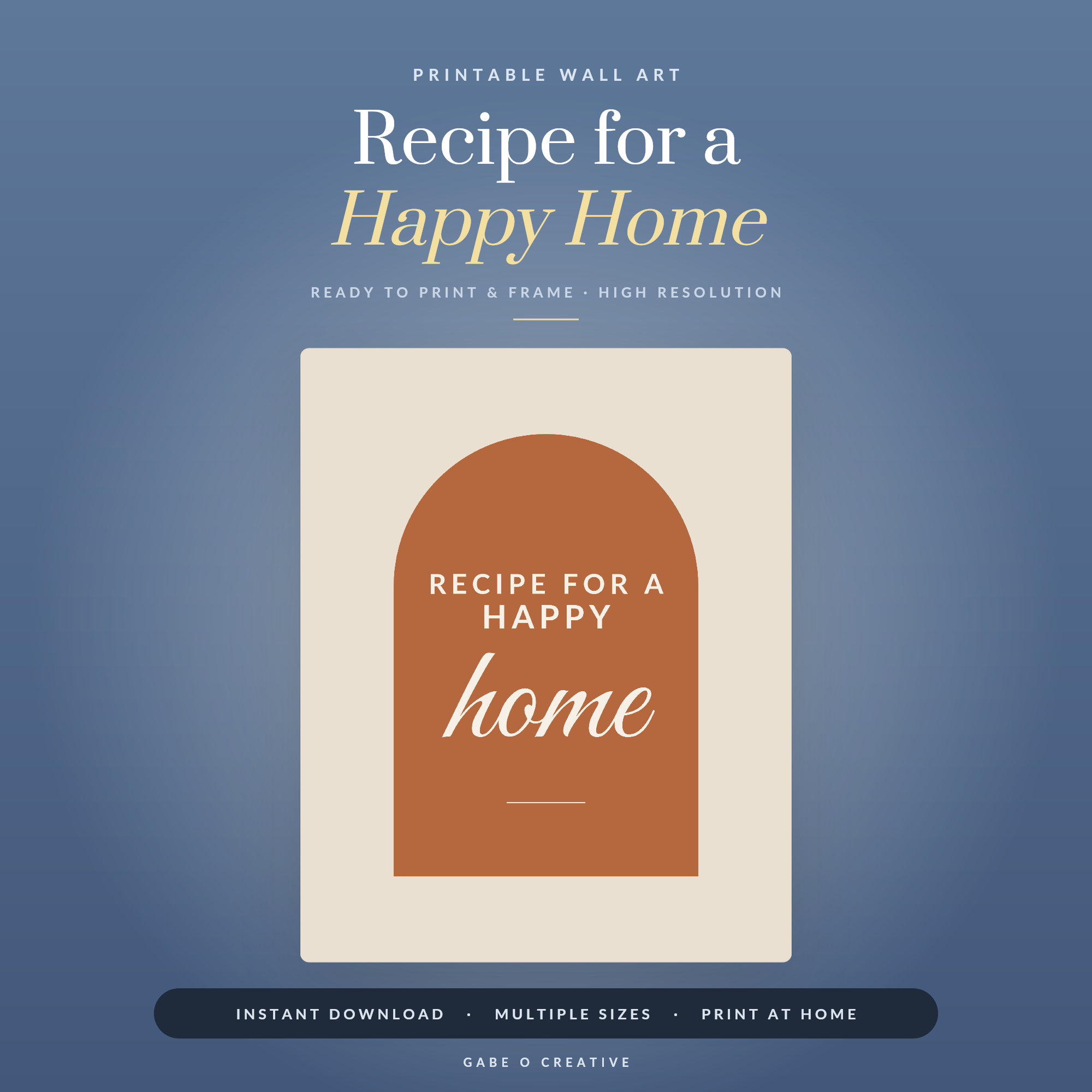 Recipe for a Happy Home