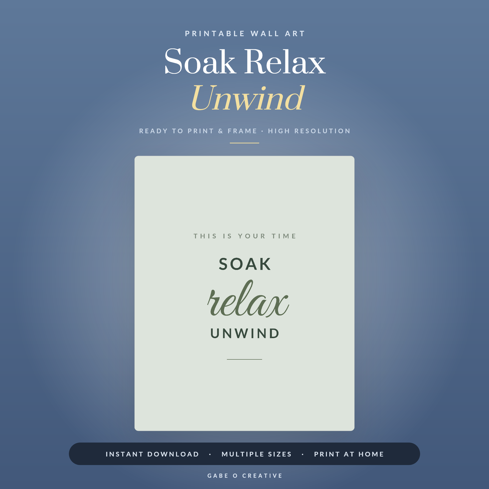 Soak Relax Unwind