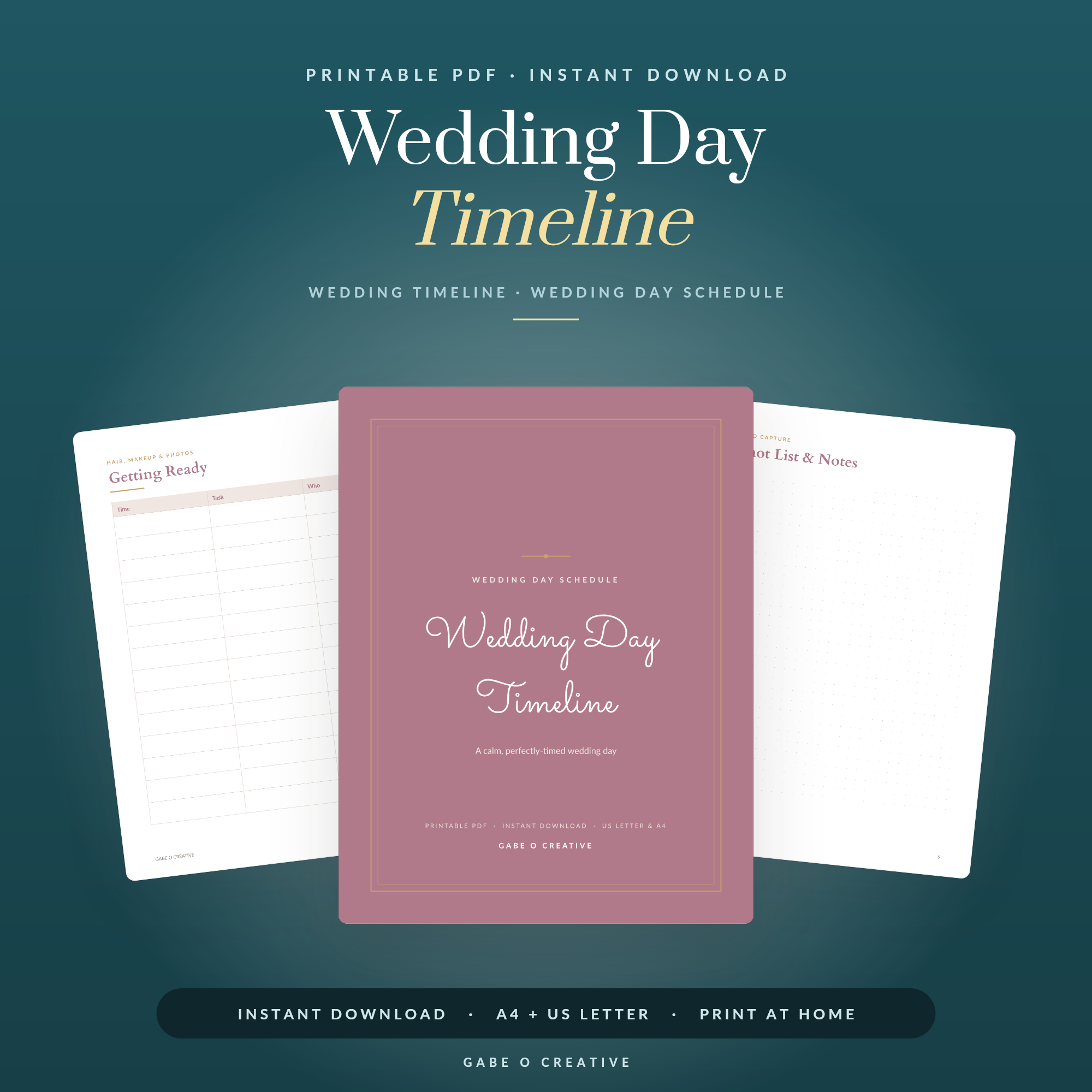 tall wedding speech notes flat lay
