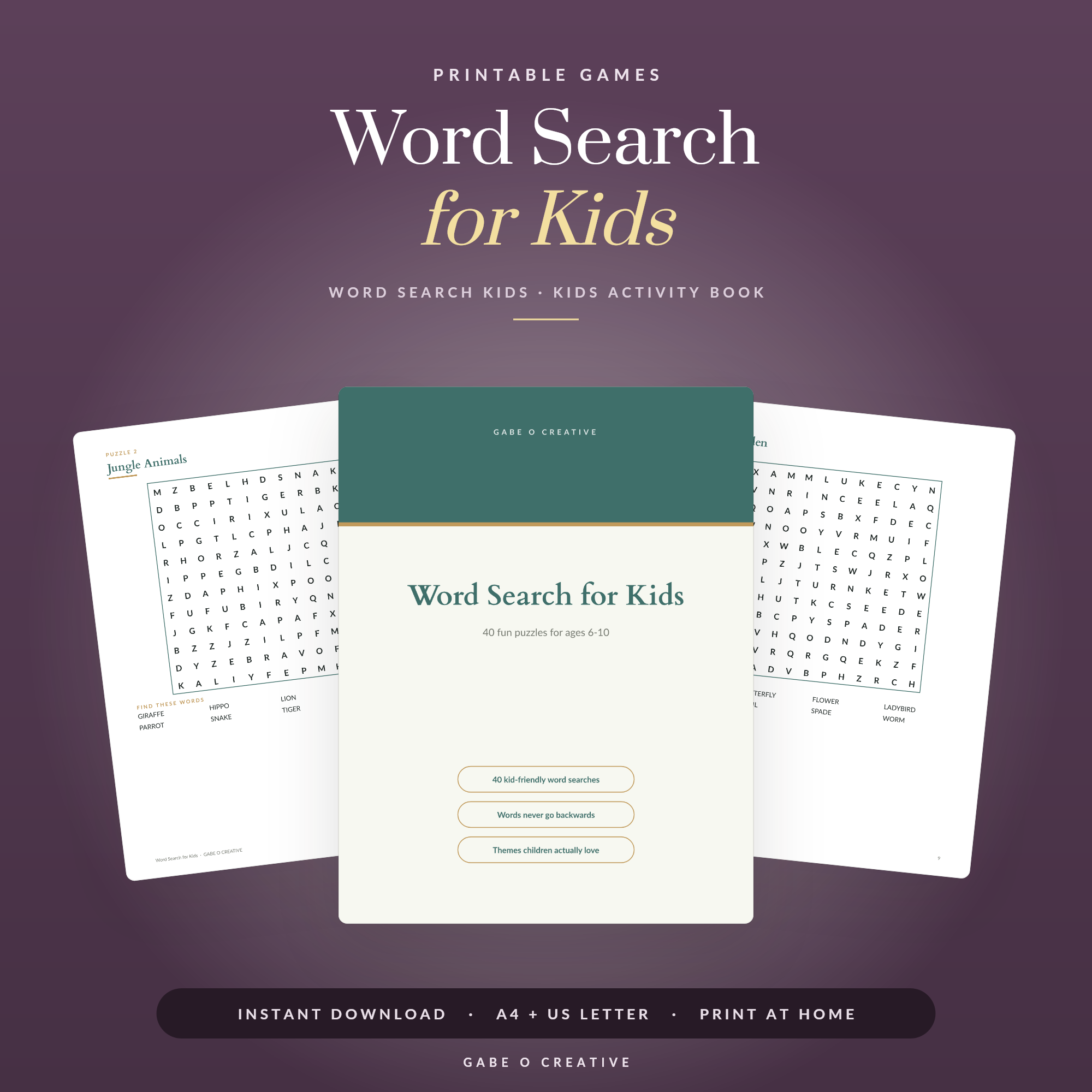 printable family games and puzzle sheets