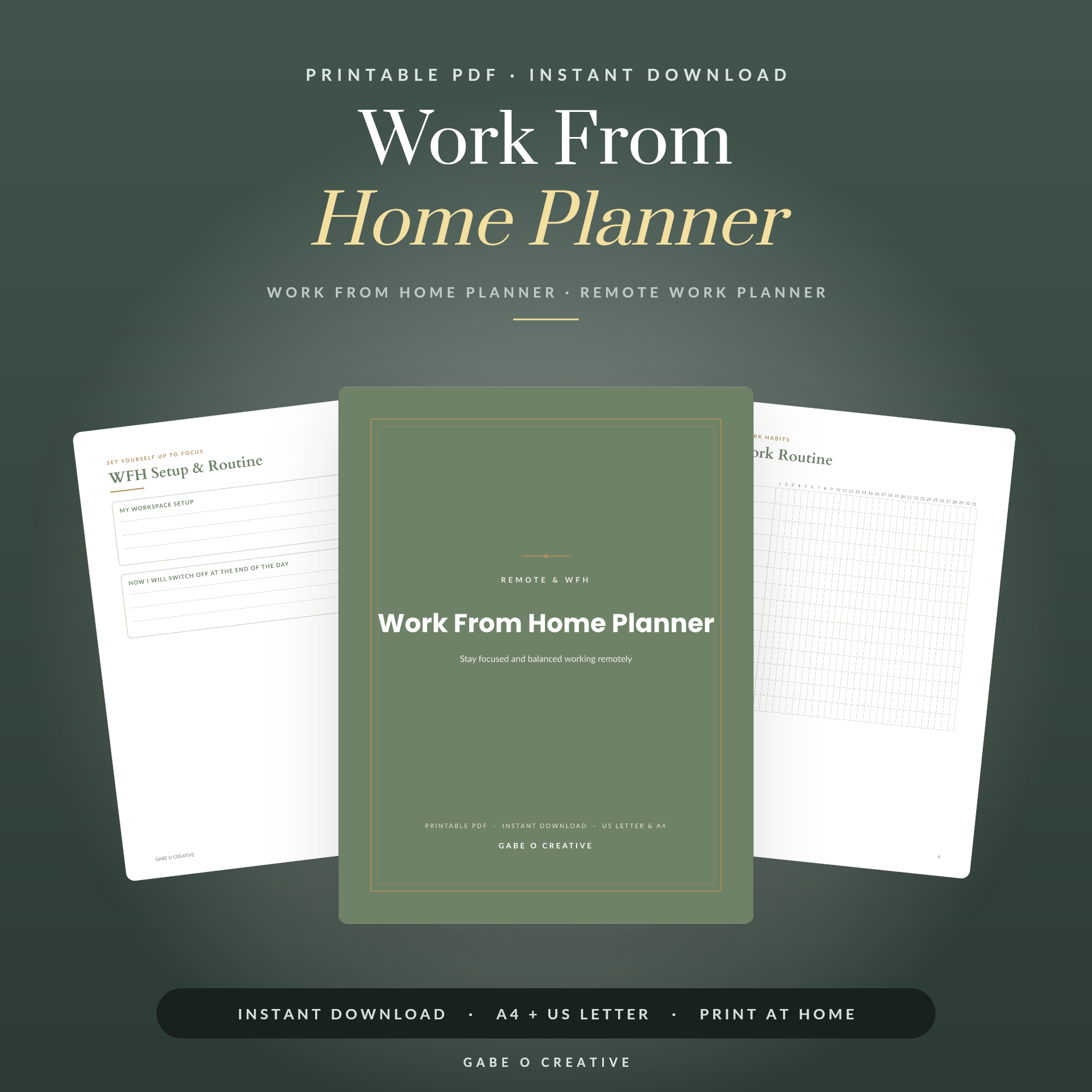 Work From Home Planner